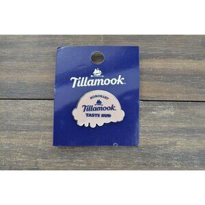 Honorary Tillamook Pin Badge Silver Tone Enamel Taste Bud Dairy Brand Award